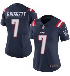 Nike Patriots #7 Jacoby Brissett Navy Blue Womens Stitched NFL Limited Rush Jersey Nike Patriots #7 Jacoby Brissett Navy Blue Womens Stitched NFL Limited Rush Jersey
