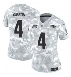 Women New England Patriots 4 Antonio Gibson 2024 F U S E Arctic Camo Salute To Service Limited Stitched Jersey Women New England Patriots 4 Antonio Gibson 2024 F U S E Arctic Camo Salute To Service Limited Stitched Jersey