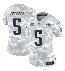 Women New England Patriots 5 Jabrill Peppers 2024 F U S E Arctic Camo Salute To Service Limited Stitched Jersey Women New England Patriots 5 Jabrill Peppers 2024 F U S E Arctic Camo Salute To Service Limited Stitched Jersey
