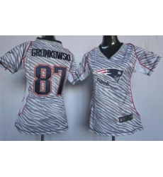 Women New England Patriots Rob Gronkowski Zebra limited Jersey Women New England Patriots Rob Gronkowski Zebra limited Jersey