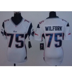 Women Nike New England Patriots 75 Vince Wilfork White NFL Jerseys Women Nike New England Patriots 75 Vince Wilfork White NFL Jerseys