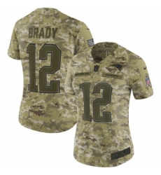 Womens Nike New England Patriots 12 Tom Brady Limited Camo 2018 Salute to Service NFL Jersey Womens Nike New England Patriots 12 Tom Brady Limited Camo 2018 Salute to Service NFL Jersey