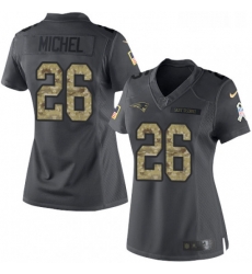 Womens Nike New England Patriots 26 Sony Michel Limited Black 2016 Salute to Service NFL Jersey Womens Nike New England Patriots 26 Sony Michel Limited Black 2016 Salute to Service NFL Jersey