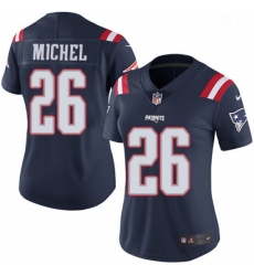 Womens Nike New England Patriots 26 Sony Michel Limited Navy Blue Rush Vapor Untouchable NFL Jersey Womens Nike New England Patriots 26 Sony Michel Limited Navy Blue Rush Vapor Untouchable NFL Jersey