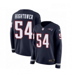 Womens Nike New England Patriots 54 Donta Hightower Limited Navy Blue Therma Long Sleeve NFL Jersey Womens Nike New England Patriots 54 Donta Hightower Limited Navy Blue Therma Long Sleeve NFL Jersey