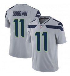 Men Seattle Seahawks 11 Marquise Goodwin Grey Vapor Untouchable Limited Stitched Jersey Men Seattle Seahawks 11 Marquise Goodwin Grey Vapor Untouchable Limited Stitched Jersey