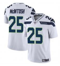 Men Seattle Seahawks 25 Kenny McIntosh White Vapor Limited Stitched Football Jersey Men Seattle Seahawks 25 Kenny McIntosh White Vapor Limited Stitched Football Jersey