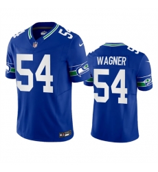 Men Seattle Seahawks 54 Bobby Wagner Royal 2023 F U S E Vapor Limited Throwback Stitched Jersey Men Seattle Seahawks 54 Bobby Wagner Royal 2023 F U S E Vapor Limited Throwback Stitched Jersey