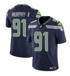 Men Seattle Seahawks 91 Byron Murphy II Navy 2024 Draft Vapor Limited Stitched Football Jersey Men Seattle Seahawks 91 Byron Murphy II Navy 2024 Draft Vapor Limited Stitched Football Jersey