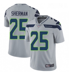 Mens Nike Seattle Seahawks 25 Richard Sherman Grey Alternate Vapor Untouchable Limited Player NFL Jersey Mens Nike Seattle Seahawks 25 Richard Sherman Grey Alternate Vapor Untouchable Limited Player NFL Jersey
