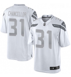 Mens Nike Seattle Seahawks 31 Kam Chancellor Limited White Platinum NFL Jersey Mens Nike Seattle Seahawks 31 Kam Chancellor Limited White Platinum NFL Jersey