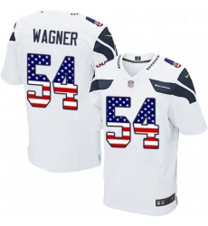 Mens Nike Seattle Seahawks 54 Bobby Wagner Elite White Road USA Flag Fashion NFL Jersey Mens Nike Seattle Seahawks 54 Bobby Wagner Elite White Road USA Flag Fashion NFL Jersey