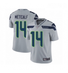 Mens Seattle Seahawks 14 DK Metcalf Grey Alternate Vapor Untouchable Limited Player Football Jersey Mens Seattle Seahawks 14 DK Metcalf Grey Alternate Vapor Untouchable Limited Player Football Jersey