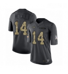 Mens Seattle Seahawks 14 DK Metcalf Limited Black 2016 Salute to Service Football Jersey Mens Seattle Seahawks 14 DK Metcalf Limited Black 2016 Salute to Service Football Jersey