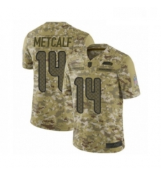 Mens Seattle Seahawks 14 DK Metcalf Limited Camo 2018 Salute to Service Football Jersey Mens Seattle Seahawks 14 DK Metcalf Limited Camo 2018 Salute to Service Football Jersey