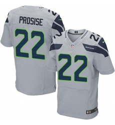 Nike Seahawks #22 C J Prosise Grey Alternate Mens Stitched NFL Elite Jersey Nike Seahawks #22 C J Prosise Grey Alternate Mens Stitched NFL Elite Jersey