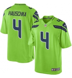 Nike Seahawks #4 Steven Hauschka Green Mens Stitched NFL Limited Rush Jersey Nike Seahawks #4 Steven Hauschka Green Mens Stitched NFL Limited Rush Jersey