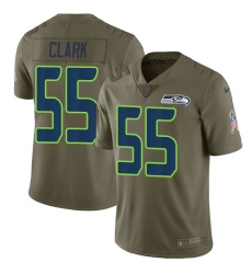 Nike Seahawks #55 Frank Clark Olive Mens Stitched NFL Limited 2017 Salute to Service Jersey Nike Seahawks #55 Frank Clark Olive Mens Stitched NFL Limited 2017 Salute to Service Jersey