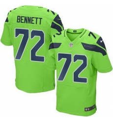 Nike Seahawks #72 Michael Bennett Green Mens Stitched NFL Elite Rush Jersey Nike Seahawks #72 Michael Bennett Green Mens Stitched NFL Elite Rush Jersey