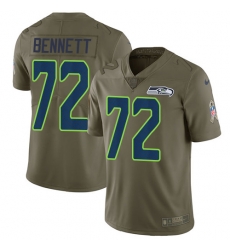Nike Seahawks #72 Michael Bennett Olive Mens Stitched NFL Limited 2017 Salute to Service Jersey Nike Seahawks #72 Michael Bennett Olive Mens Stitched NFL Limited 2017 Salute to Service Jersey