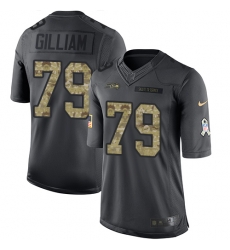 Nike Seahawks #79 Garry Gilliam Black Mens Stitched NFL Limited 2016 Salute to Service Jersey Nike Seahawks #79 Garry Gilliam Black Mens Stitched NFL Limited 2016 Salute to Service Jersey