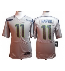 Nike Seattle Seahawks 11 Percy Harvin Grey Elite NFL Jersey Nike Seattle Seahawks 11 Percy Harvin Grey Elite NFL Jersey