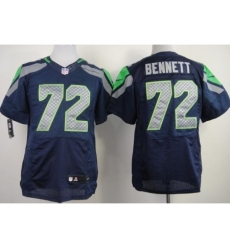 Nike Seattle Seahawks 72 Michael Bennett Blue Elite NFL Jersey Nike Seattle Seahawks 72 Michael Bennett Blue Elite NFL Jersey