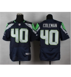 Nike seattle seahawks 40 Derrick Coleman blue Elite NFL Jersey Nike seattle seahawks 40 Derrick Coleman blue Elite NFL Jersey