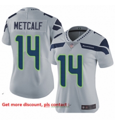 Seahawks 14 D K Metcalf Grey Alternate Women Stitched Football Vapor Untouchable Limited Jersey Seahawks 14 D K Metcalf Grey Alternate Women Stitched Football Vapor Untouchable Limited Jersey