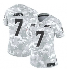 Women Seattle Seahawks 7 Geno Smith 2024 F U S E Arctic Camo Salute To Service Limited Stitched Football Jersey Women Seattle Seahawks 7 Geno Smith 2024 F U S E Arctic Camo Salute To Service Limited Stitched Football Jersey