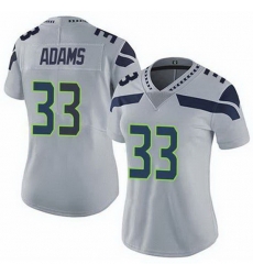 Womenn Seattle Seahawks Jamal Adams #33 Grey Vapor Limited NFL Jersey Womenn Seattle Seahawks Jamal Adams #33 Grey Vapor Limited NFL Jersey