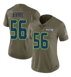 Womens Nike Seahawks #56 Cliff Avril Olive Stitched NFL Limited 2017 Salute to Service Jersey Womens Nike Seahawks #56 Cliff Avril Olive Stitched NFL Limited 2017 Salute to Service Jersey
