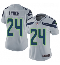 Womens Nike Seattle Seahawks 24 Marshawn Lynch Elite Grey Alternate NFL Jersey Womens Nike Seattle Seahawks 24 Marshawn Lynch Elite Grey Alternate NFL Jersey
