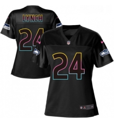 Womens Nike Seattle Seahawks 24 Marshawn Lynch Game Black Team Color NFL Jersey Womens Nike Seattle Seahawks 24 Marshawn Lynch Game Black Team Color NFL Jersey