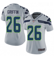 Womens Nike Seattle Seahawks 26 Shaquill Griffin Grey Alternate Vapor Untouchable Limited Player NFL Jersey Womens Nike Seattle Seahawks 26 Shaquill Griffin Grey Alternate Vapor Untouchable Limited Player NFL Jersey