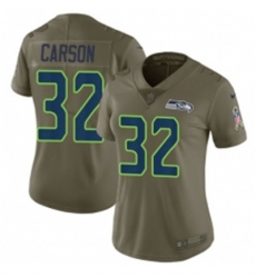 Womens Nike Seattle Seahawks 32 Chris Carson Limited Olive 2017 Salute to Service NFL Jersey Womens Nike Seattle Seahawks 32 Chris Carson Limited Olive 2017 Salute to Service NFL Jersey