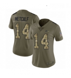 Womens Seattle Seahawks 14 DK Metcalf Limited Olive Camo 2017 Salute to Service Football Jersey Womens Seattle Seahawks 14 DK Metcalf Limited Olive Camo 2017 Salute to Service Football Jersey