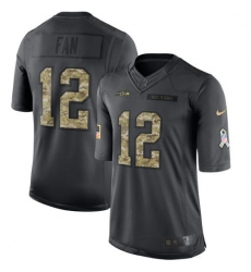 Nike Seahawks #12 Fan Black Youth Stitched NFL Limited 2016 Salute to Service Jersey Nike Seahawks #12 Fan Black Youth Stitched NFL Limited 2016 Salute to Service Jersey