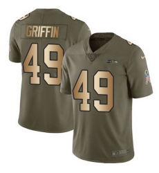 Nike Seahawks #49 Shaquem Griffin Olive Gold Youth Stitched NFL Limited 2017 Salute to Service Jersey Nike Seahawks #49 Shaquem Griffin Olive Gold Youth Stitched NFL Limited 2017 Salute to Service Jersey