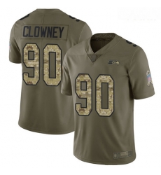 Seahawks #90 Jadeveon Clowney Olive Camo Youth Stitched Football Limited 2017 Salute to Service Jersey Seahawks #90 Jadeveon Clowney Olive Camo Youth Stitched Football Limited 2017 Salute to Service Jersey