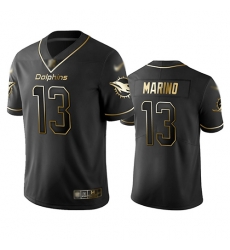 Dolphins 13 Dan Marino Black Men Stitched Football Limited Golden Edition Jersey Dolphins 13 Dan Marino Black Men Stitched Football Limited Golden Edition Jersey