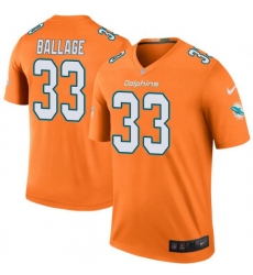 Kalen Ballage Miami Dolphins Men Color Rush Legend Nike Jersey Orange Kalen Ballage Miami Dolphins Men Color Rush Legend Nike Jersey Orange