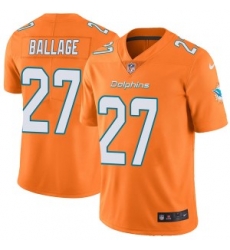 Kalen Ballage Miami Dolphins men Limited Color Rush Nike Jersey Orange Kalen Ballage Miami Dolphins men Limited Color Rush Nike Jersey Orange
