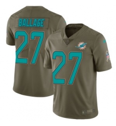 Kalen Ballage Miami Dolphins men Limited Salute to Service Nike Jersey Green Kalen Ballage Miami Dolphins men Limited Salute to Service Nike Jersey Green