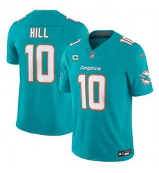 Men Miami Dolphins 10 Tyreek Hill Aqua F U S E With 3 Star C Patch Vapor Limited Stitched Football Jersey Men Miami Dolphins 10 Tyreek Hill Aqua F U S E With 3 Star C Patch Vapor Limited Stitched Football Jersey