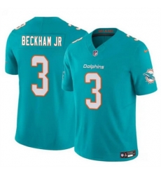 Men Miami Dolphins 3 Odell Beckham Jr Aqua 2023 F U S E Vapor Limited Stitched Football Jersey Men Miami Dolphins 3 Odell Beckham Jr Aqua 2023 F U S E Vapor Limited Stitched Football Jersey