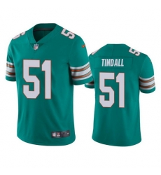 Men Miami Dolphins 51 Channing Tindall Aqua Color Rush Limited Stitched Football Jersey Men Miami Dolphins 51 Channing Tindall Aqua Color Rush Limited Stitched Football Jersey