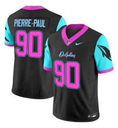 Men Miami Dolphins 90 Jason Pierre Paul Black F U S E Miami Vice Vapor Limited Stitched Football Jersey Men Miami Dolphins 90 Jason Pierre Paul Black F U S E Miami Vice Vapor Limited Stitched Football Jersey