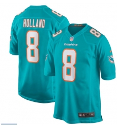 Men Nike Miami Dolphins #8 Jevon Holland Aqua Vapor Limited Stitched NFL Jersey Men Nike Miami Dolphins #8 Jevon Holland Aqua Vapor Limited Stitched NFL Jersey