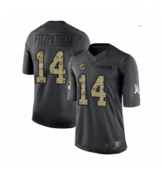 Mens Miami Dolphins 14 Ryan Fitzpatrick Limited Black 2016 Salute to Service Football Jersey Mens Miami Dolphins 14 Ryan Fitzpatrick Limited Black 2016 Salute to Service Football Jersey